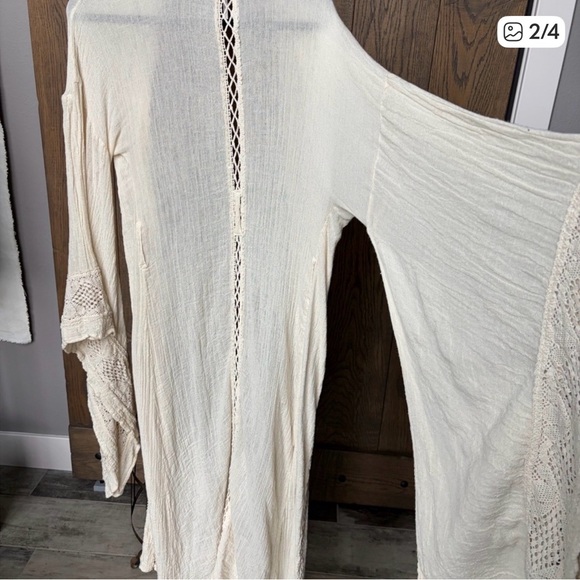 Jen’s Pirate Booty Wood Creek Kimono in EUC size L in cream - off white - Picture 5 of 5